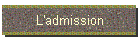 L'admission