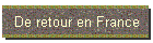 De retour en France
