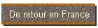 De retour en France